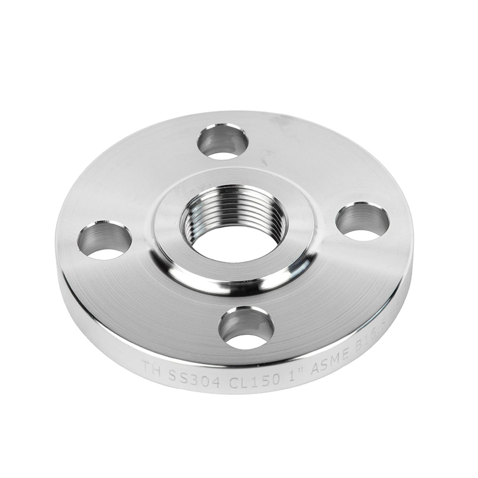 Flange parafusado de aço inoxidável customizado Fresagem Usinagem de conexões de tubo Flange rosqueado