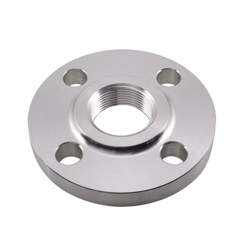 Flange parafusado de aço inoxidável customizado Fresagem Usinagem de conexões de tubo Flange rosqueado